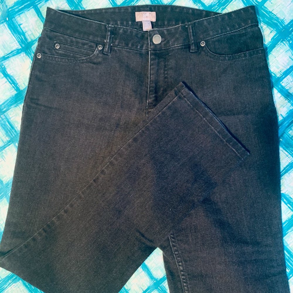 J. Jill Black Denims 8P Slim Leg Stretch